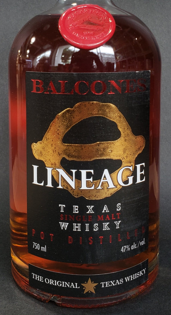 Balcones Lineage Texas Single Malt Whiskey