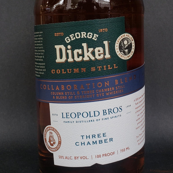 George Dickel Leopold Bros Collaboration Column Still Three Chambers Straight Rye Whiskey