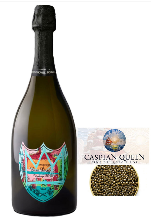 Dom Perignon Champagne Brut J.M.Basquiat & Caspian Queen Russian Ossetra